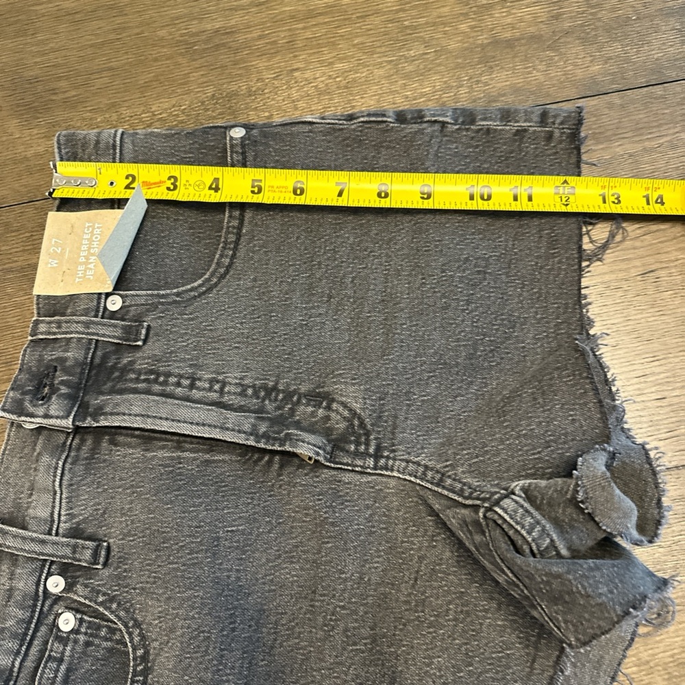 NWT Madewell Black Jean‎ Shorts - Picture 4 of 4